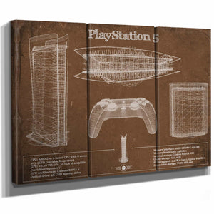 Playstation 5 Blueprint Original Wall Art