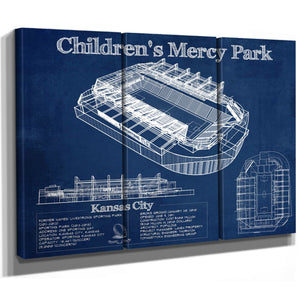 Kansas City Children's Mercy Park Vintage Soccer MLS Print