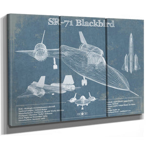 SR-71 Blackbird Black Version - Aircraft Original Military Wall Art