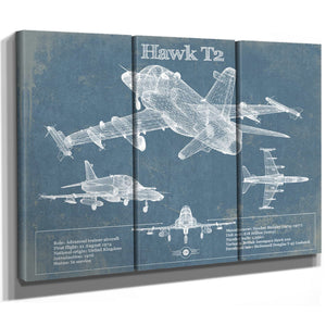 HAWK T2 Blueprint Original Military Wall Art