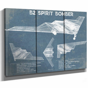 B2 Bomber Patent Blueprint Original Design Wall Art