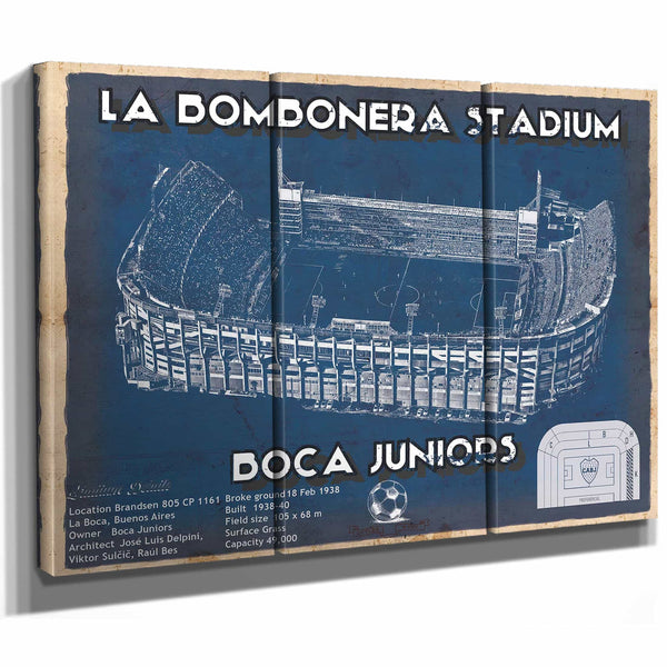Boca Juniors F.C - La Bombonera Stadium Soccer Print