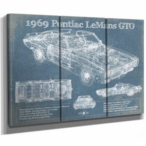 1969 Pontiac LeMans GTO Vintage Auto Print