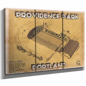 Portland Timbers F.C. - Providence Park Vintage MLS Soccer Print