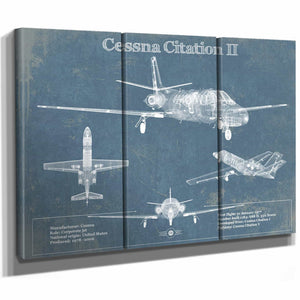 Cessna Citation II Original Blueprint Art