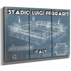 Genoa C.F.C. Italy Football Stadio Luigi Ferraris Stadium Soccer Print