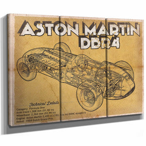 Aston Martin DBR4 Formula One Race Car Print