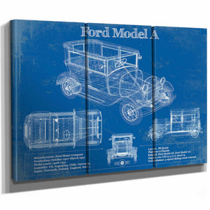 Ford Model A Vintage Blueprint Auto Print