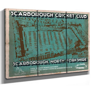 Scarborough Cricket - Vintage Cricket UK Print