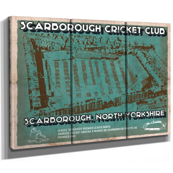 Scarborough Cricket - Vintage Cricket UK Print