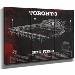 Toronto F.C. - BMO Field Vintage MLS Soccer Print 2
