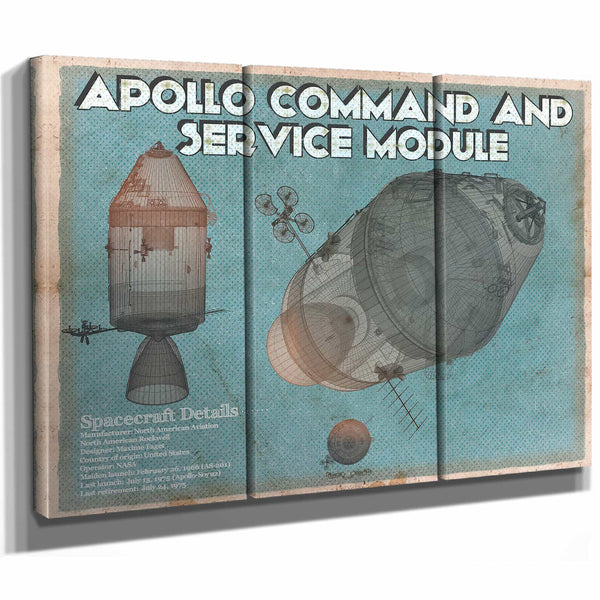 Apollo command and service module NASA Aviation Space Print