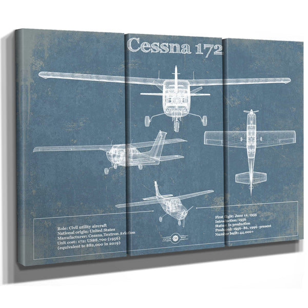 Cessna 172 Original Blueprint Art