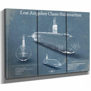 Los Angeles-class submarine Blueprint Patent Original Art