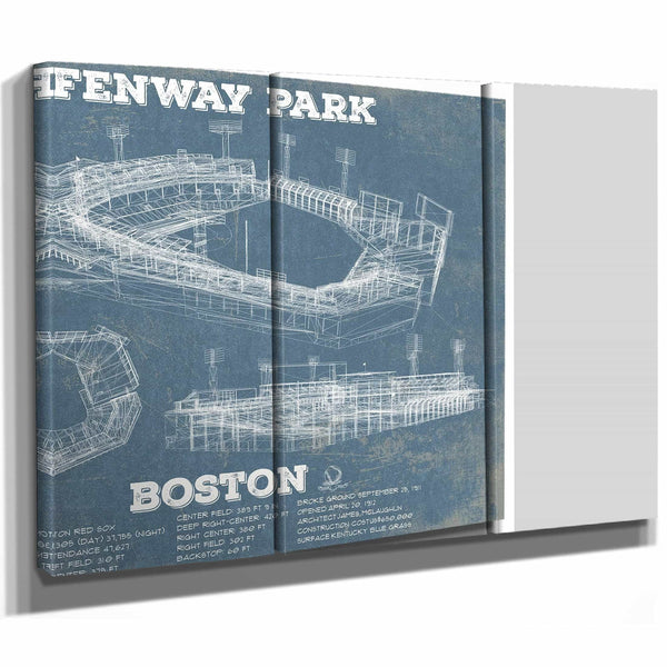 Vintage Boston Red Sox - Fenway Park Baseball Print