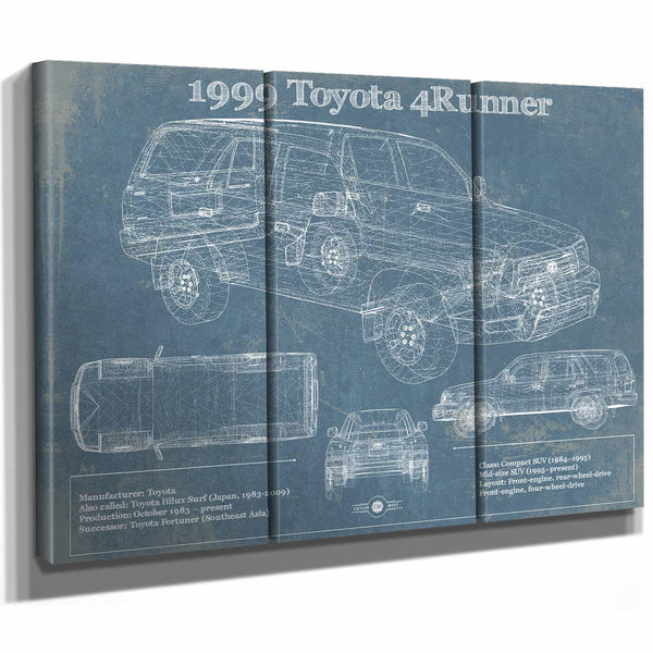 1999 Toyota 4runner Vintage Blueprint Auto Print