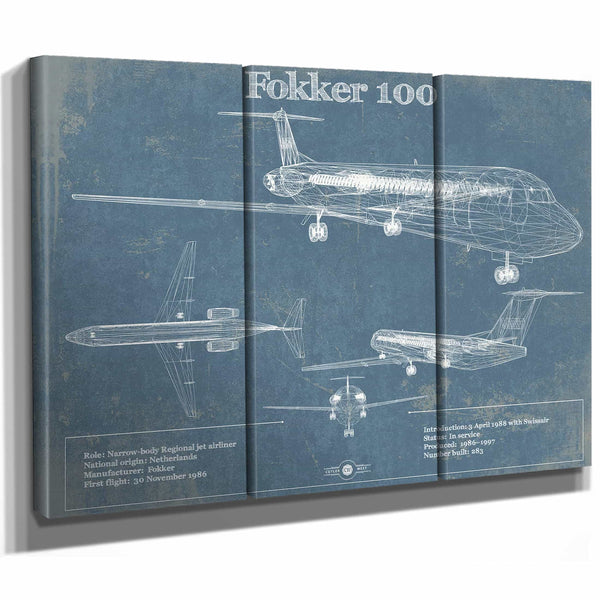 Fokker 100 Jet Wall Art