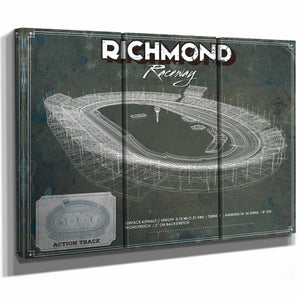Richmond Raceway NASCAR Race Track Print