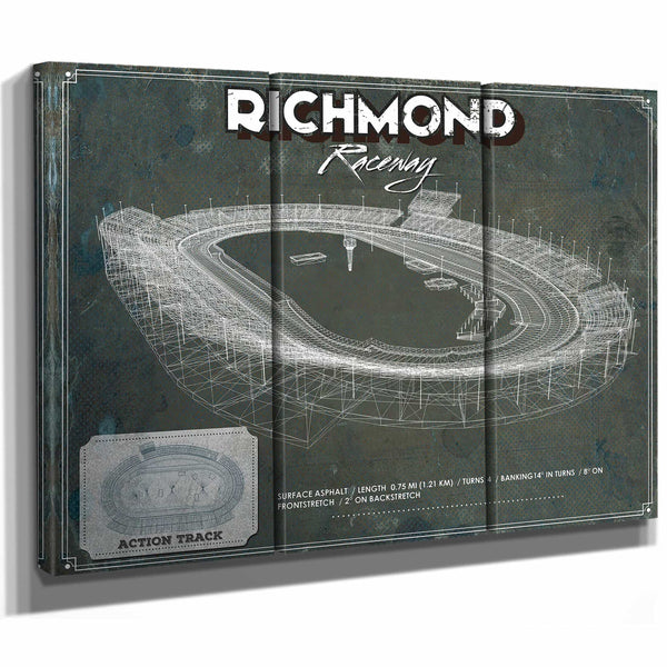 Richmond Raceway NASCAR Race Track Print