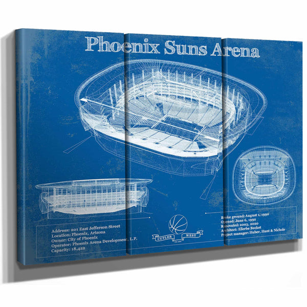 Phoenix Suns - Vintage Phoenix Suns Arena NBA Print