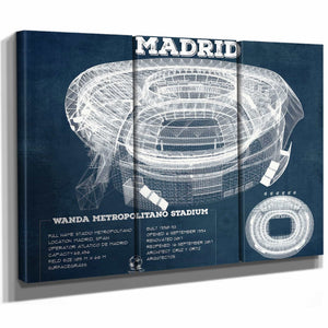 Atlético Madrid FC Wanda Metropolitano Stadium Soccer Print