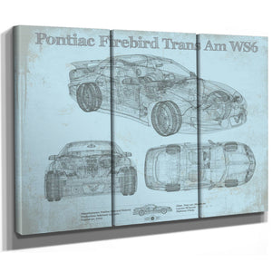 Pontiac Firebird Trans Am WS6 Vintage Auto Print