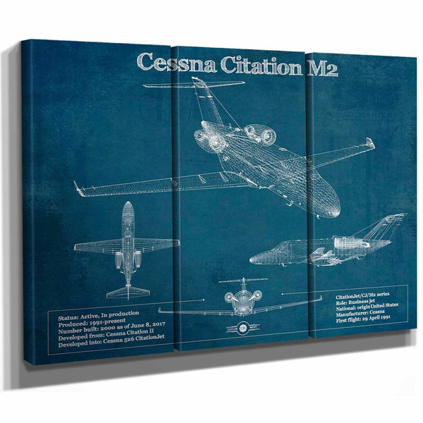 Cessna Citation M2 Original Blueprint Art