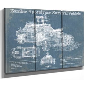 Zombie Apocalypse Survival Vehicle Original Patent Print