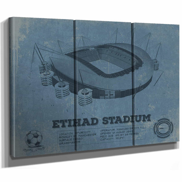 Manchester City FC- Etihad Stadium Soccer Print