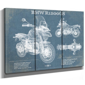 BMW R1200GS Blueprint Motorcycle Patent Print