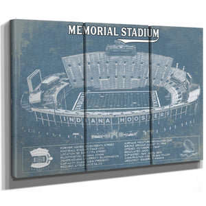 Vintage Indiana Hoosiers Football - Memorial Stadium StadiumPrint