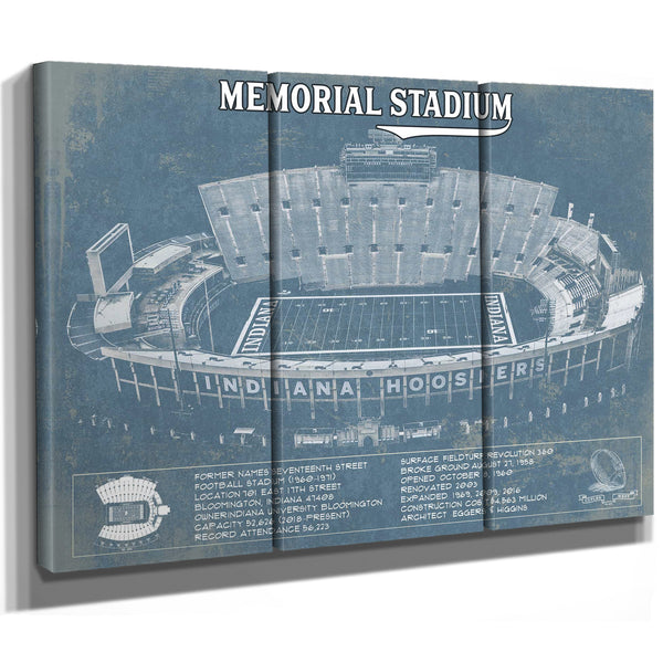 Vintage Indiana Hoosiers Football - Memorial Stadium StadiumPrint