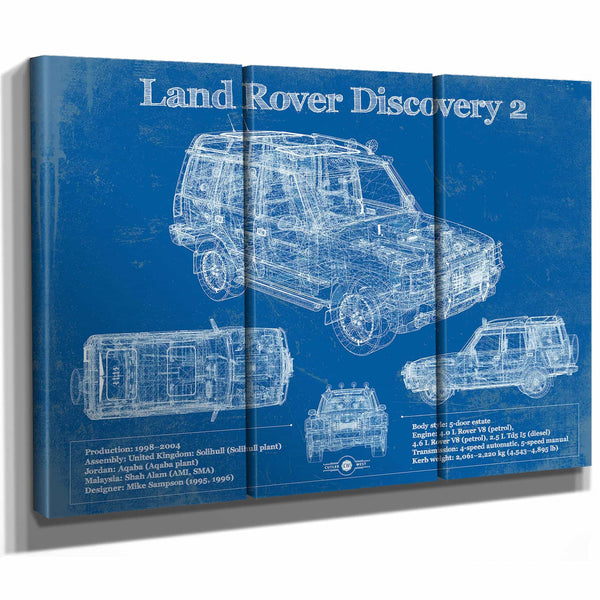 Land Rover Discovery Series 2 Blueprint Vintage Auto Patent Print
