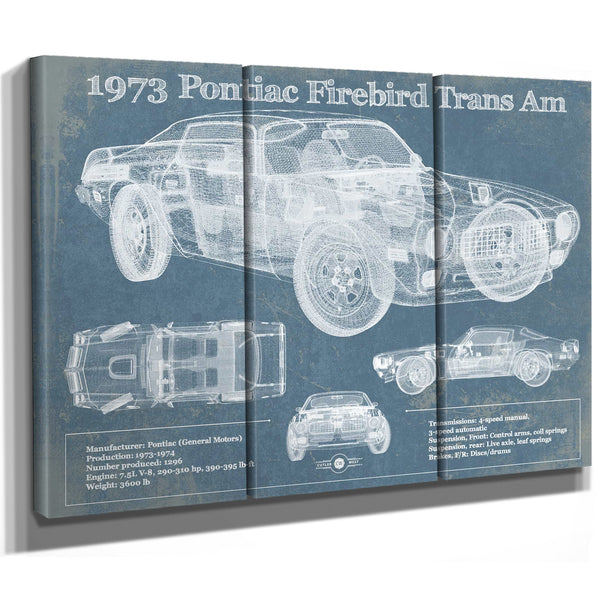 1973 Pontiac Firebird Trans Am Vintage Auto Print