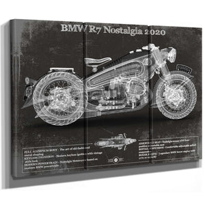 BMW R7 Nostalgia 2020 Blueprint Motorcycle Patent Print