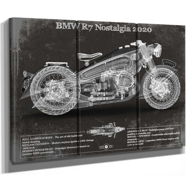BMW R7 Nostalgia 2020 Blueprint Motorcycle Patent Print