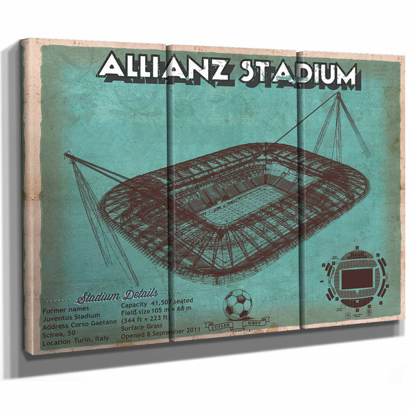 Juventus Football Club Allianz Stadium Stadium Soccer Team Color Print