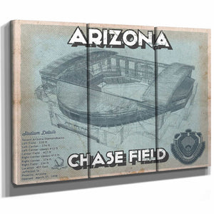 Arizona Diamondbacks - Chase Field Vintage Baseball Fan Print