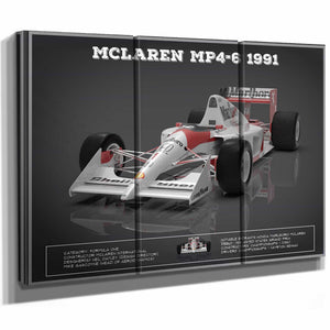 Vintage F1 McLaren MP46 1991 Formula One Race Car Print