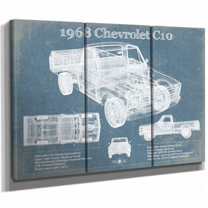 1968 Chevrolet C10 Pickup Fleet Side Truck Vintage Blueprint