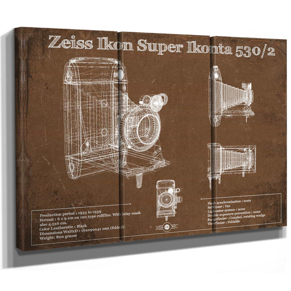 Zeiss Ikon Super Ikonta 530/2 Camera Patent Print