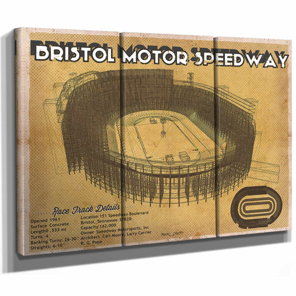 Bristol Speedway NASCAR Race Track Print