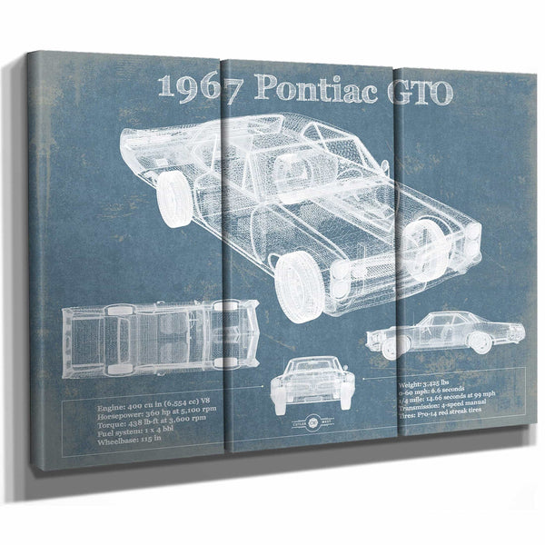 1967 Pontiac GTO Vintage Auto Print