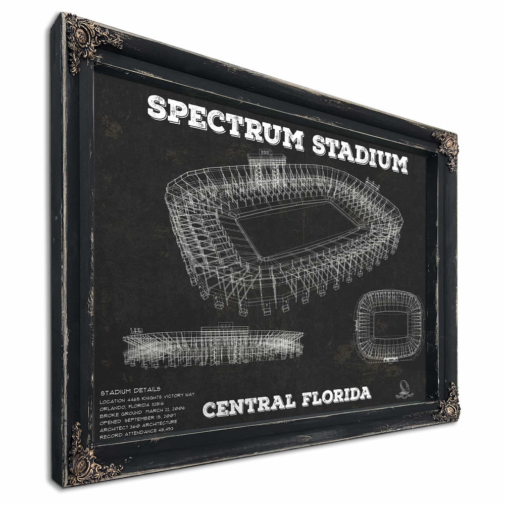 UCF Knights Football Spectrum Stadium Vintage Art Print