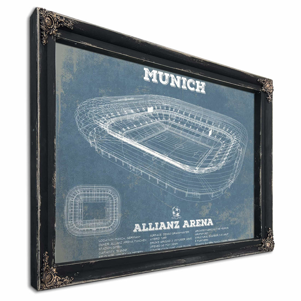 Bayern Munich FC Vintage Allianz Arena Soccer Print