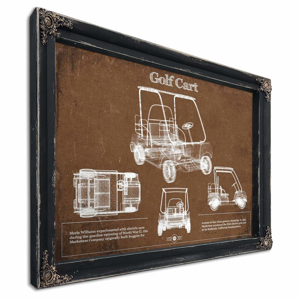 Golf Cart Blueprint Patent Art
