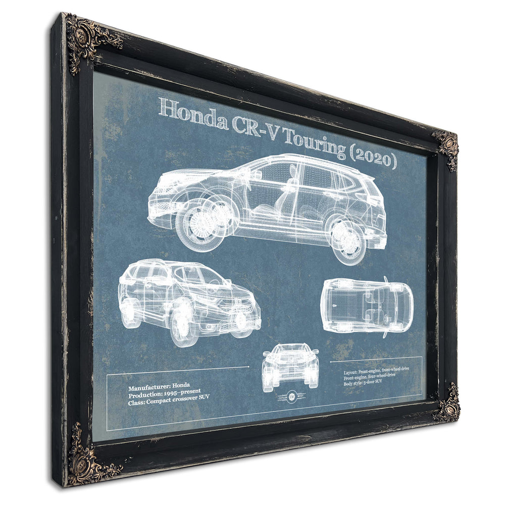 Honda CR-V Touring (2020) Vintage Blueprint Auto Print