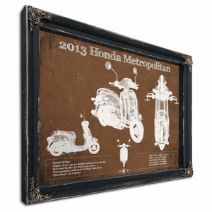 2013 Honda Metropolitan Vintage Blueprint Auto Print