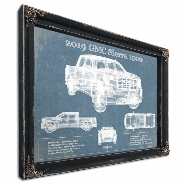 2019 GMC Sierra 1500 Vintage Blueprint Auto Print