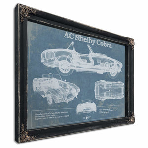 AC Shelby Cobra Blueprint Vintage Auto Print